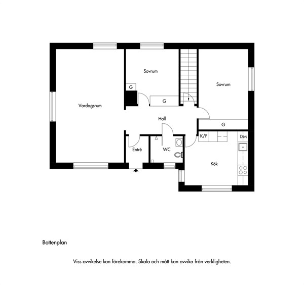 Trastvägen 12 entréplan